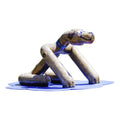 Sitting Dog Mobile Water Play Features by My portable splash pad.